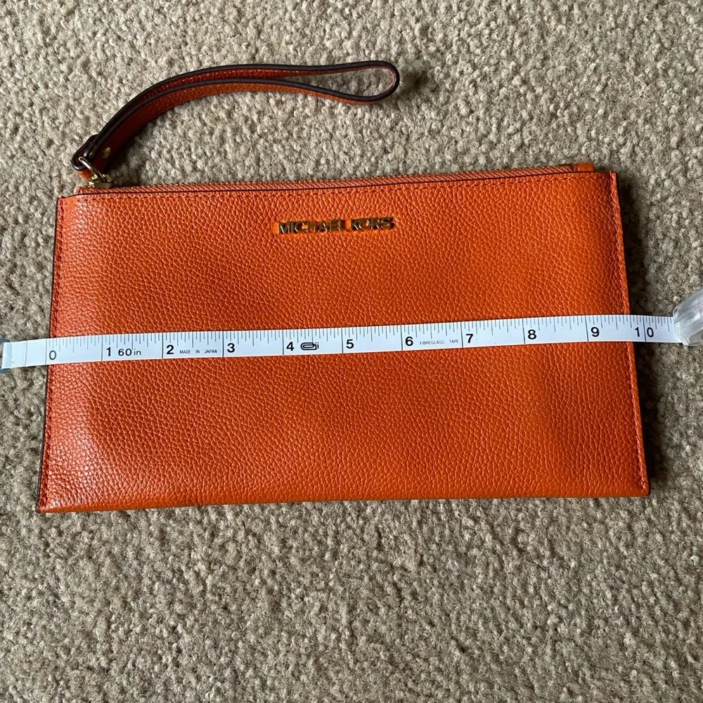 Michael Kors orange zip clutch - Picture 8 of 8